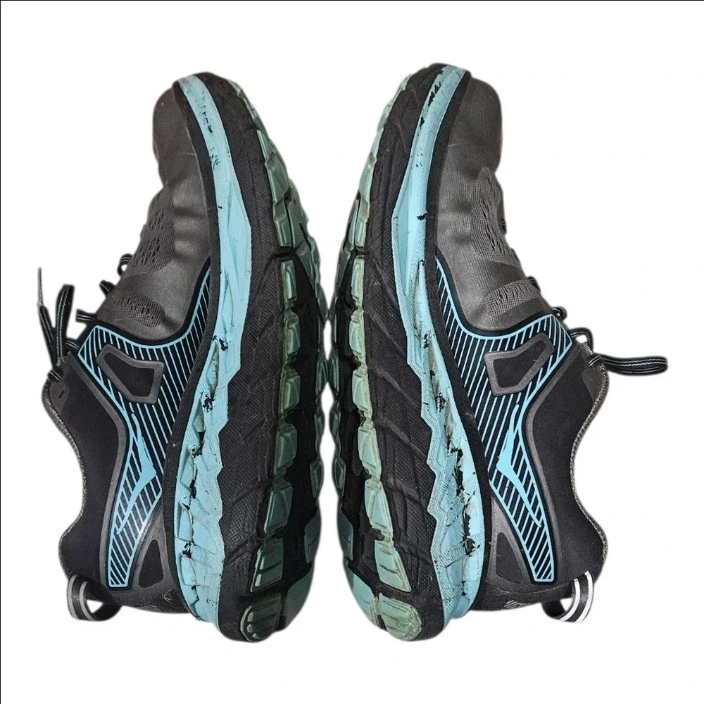 Hoka One One Stinson ATR 5 Womens 10 Trail Running Shoes Anthracite Azure Casual